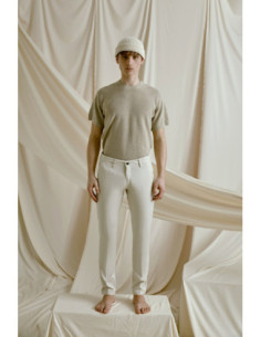PANTALONE T9066 123510 REGULAR POPELINE COTONE STRETCH...